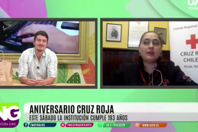 FILIAL TEMUCO ANUNCIÓ SUS ACTIVIDADES CONMEMORATIVAS POR EL 158 ANIVERSARIO DEL MOVIMIENTO INTERNACIONAL DE LA CRUZ ROJA Y DE LA MEDIA LUNA ROJA EN PROGRAMA DE TELEVISIÓN
