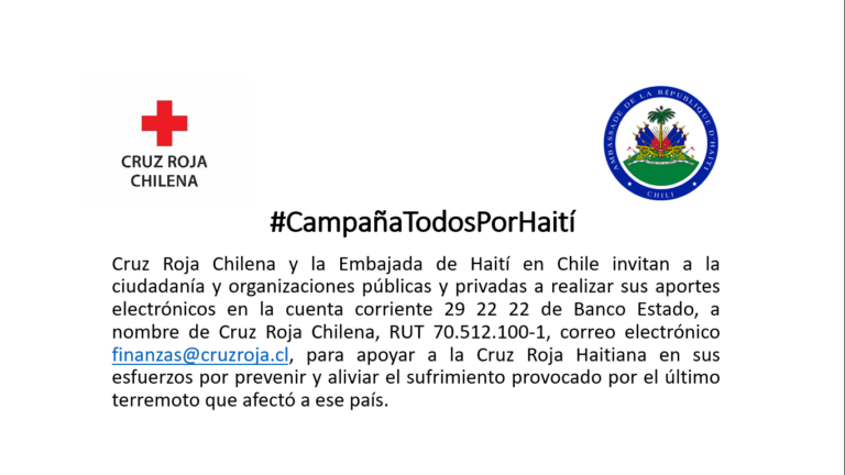 #CampañaTodosPorHaití