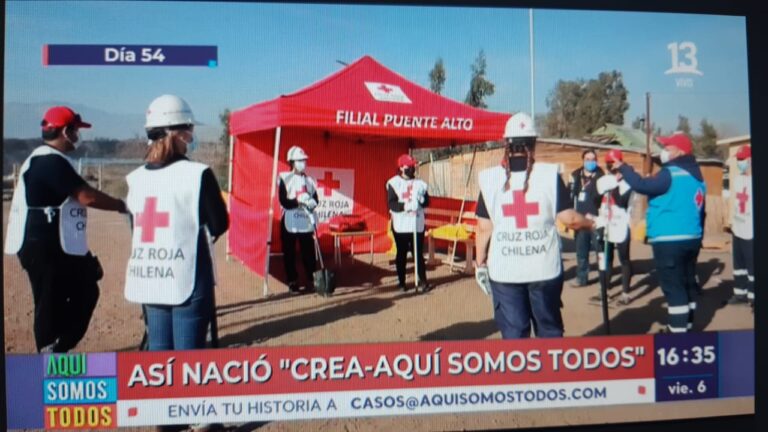 VOLUNTARIOS DE CRUZ ROJA CHILENA PRESTARON VALIOSO APOYO PARA REMOZAR EL ENTORNO DE UN NUEVO CENTRO DE REFORZAMIENTO Y APRENDIZAJE (CREA) EN PUENTE ALTO