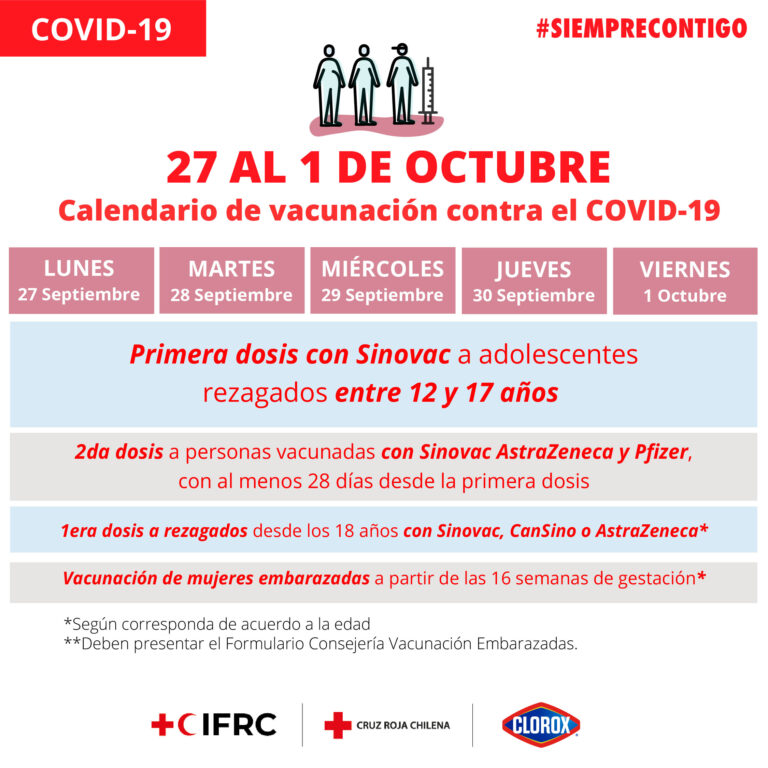 CRUZ ROJA CHILENA TE INVITA A VACUNARTE CONTRA EL CORONAVIRUS