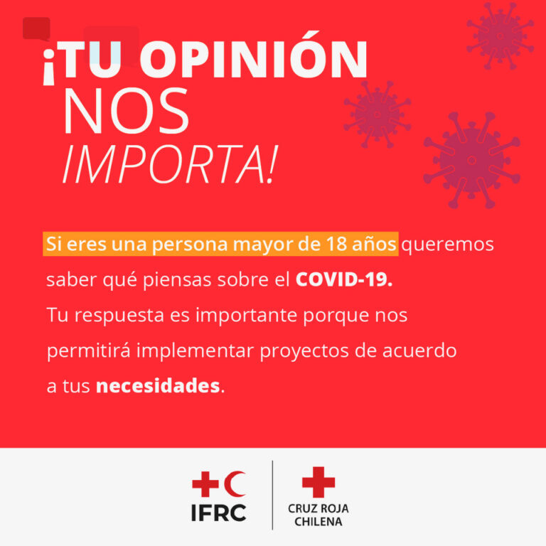 CRUZ  ROJA CHILENA TE INVITA A PARTICIPAR EN ENCUESTA