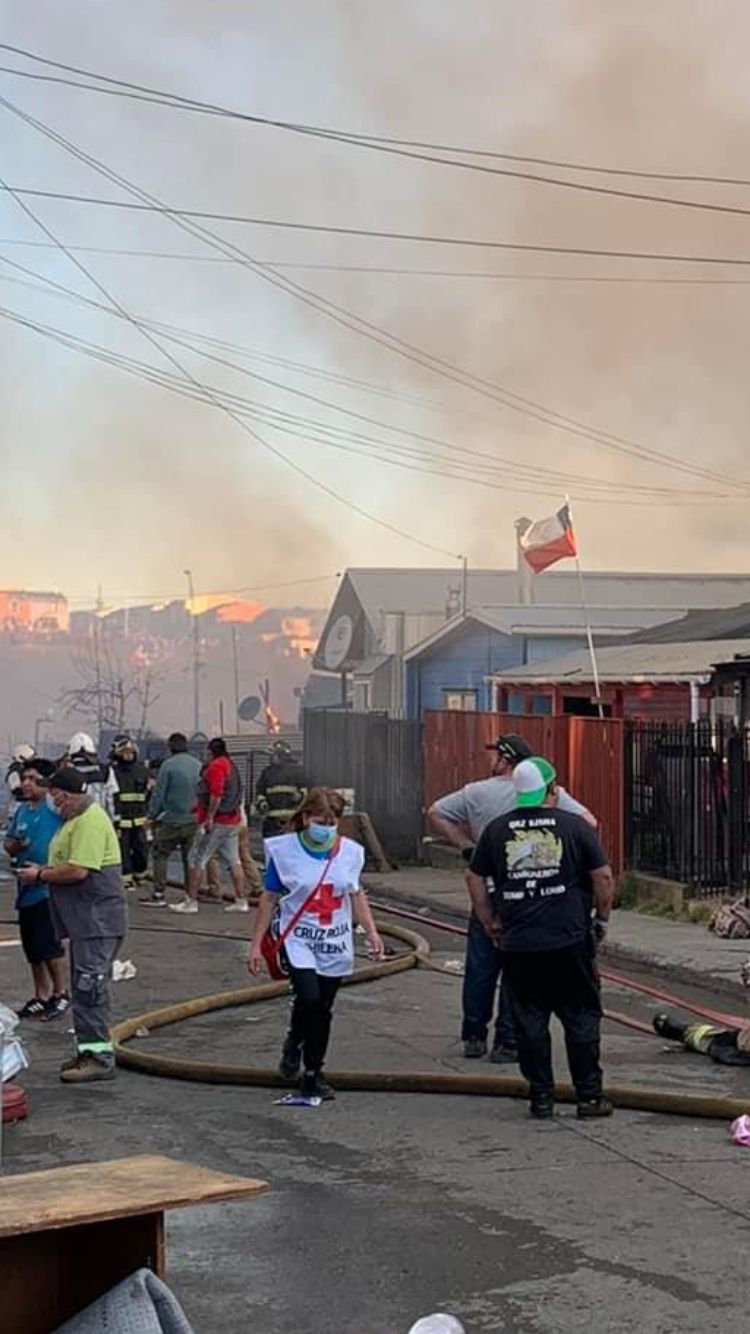 Cruz Roja inició campaña para ir en ayuda de damnificados de grave incendio en Castro