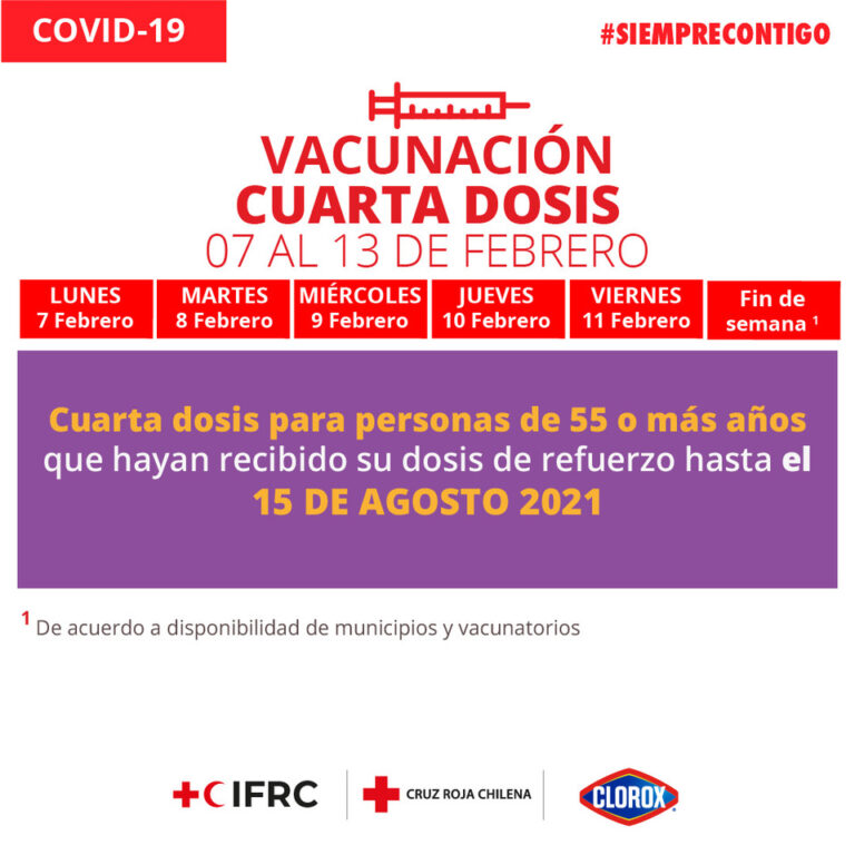 Próximo 7 de febrero comienza vacunación de la cuarta dosis a los siguientes grupos