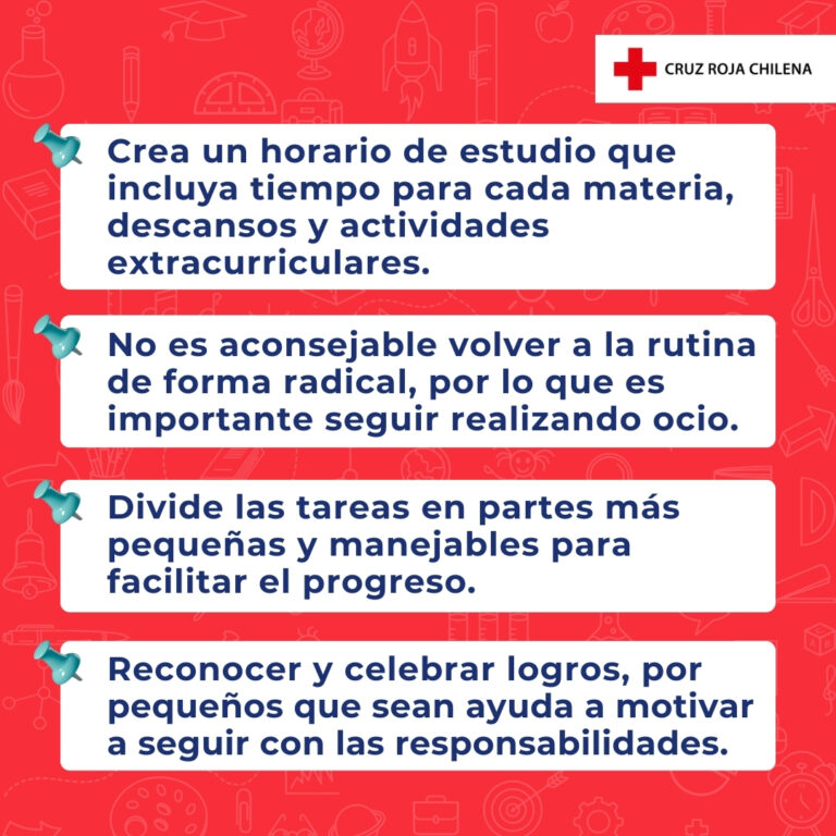 Recomendaciones ante inicio del año escolar