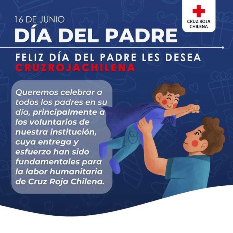 Feliz día del padre les desea Cruz Roja Chilena