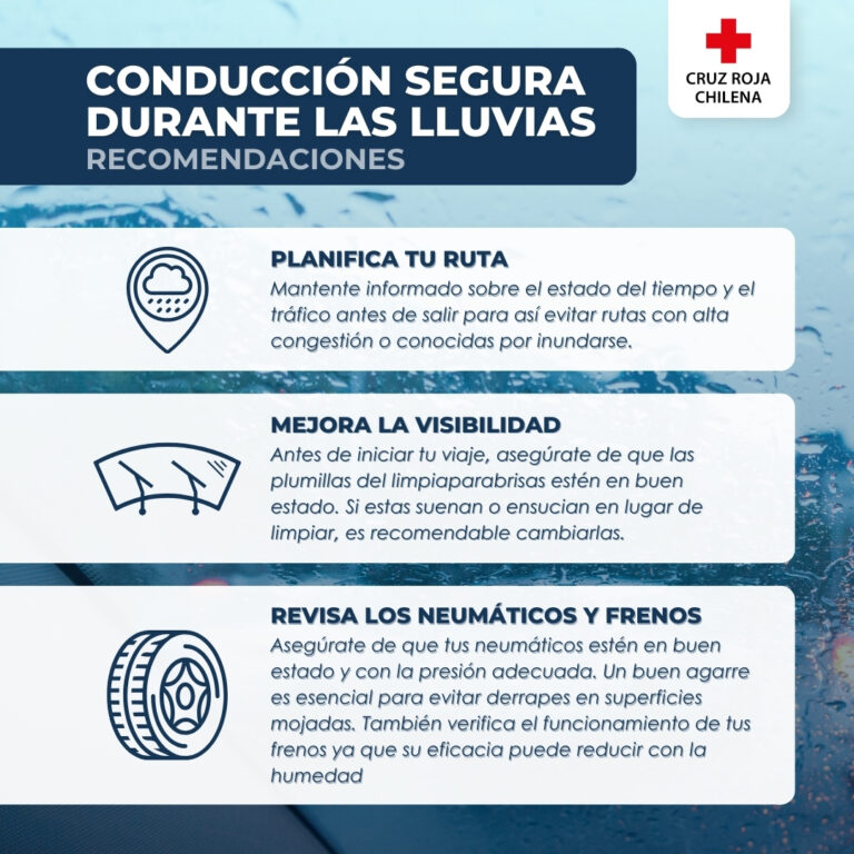 Recomendaciones para conducción segura durante las lluvias