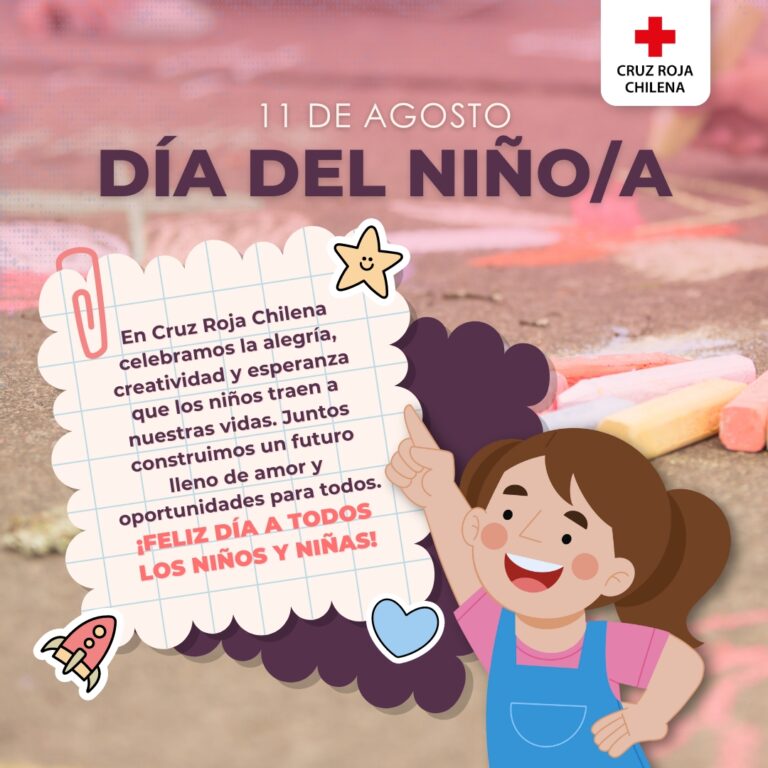 Cruz Roja Chilena les desea un Feliz Día del Niño