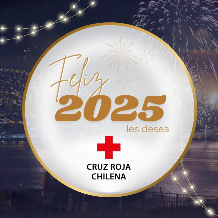 Feliz Año Nuevo les desea Cruz Roja Chilena