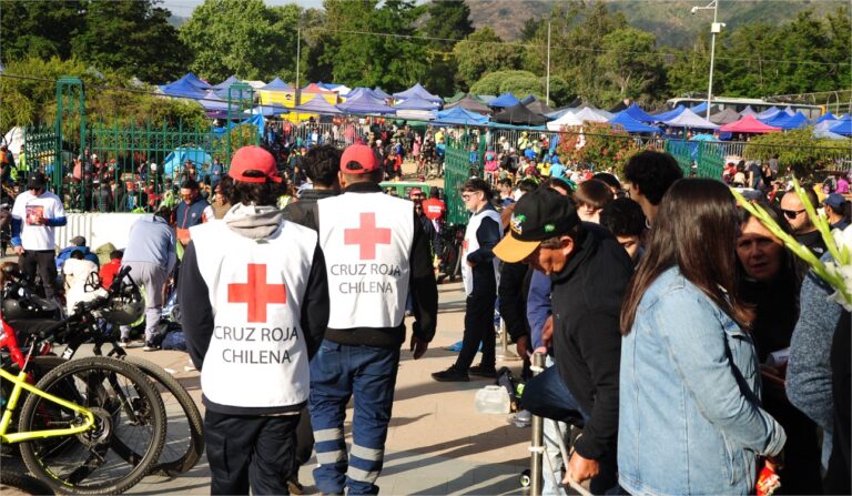 Cruz Roja Chilena brindó apoyo y asistencia durante peregrinación a Lo Vásquez