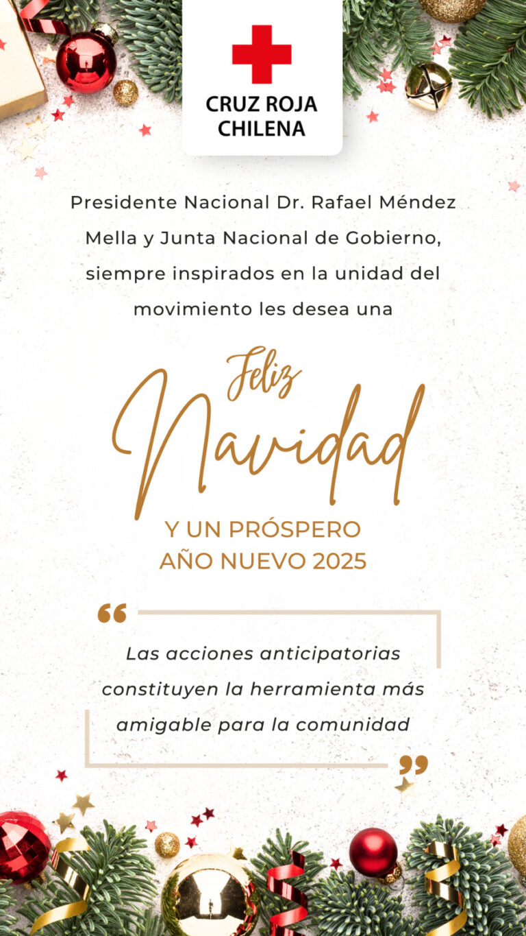 Cruz Roja Chilena les desea una Feliz Navidad