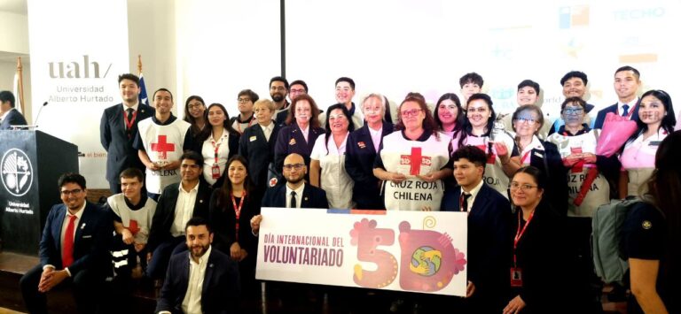 Cruz Roja Chilena participó en la celebración del Día Internacional del Voluntariado.